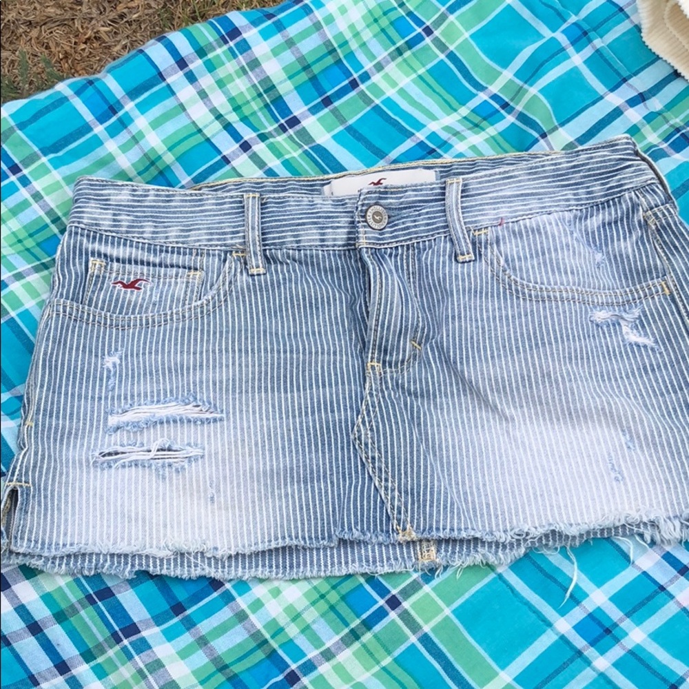 Hollister striped skirt